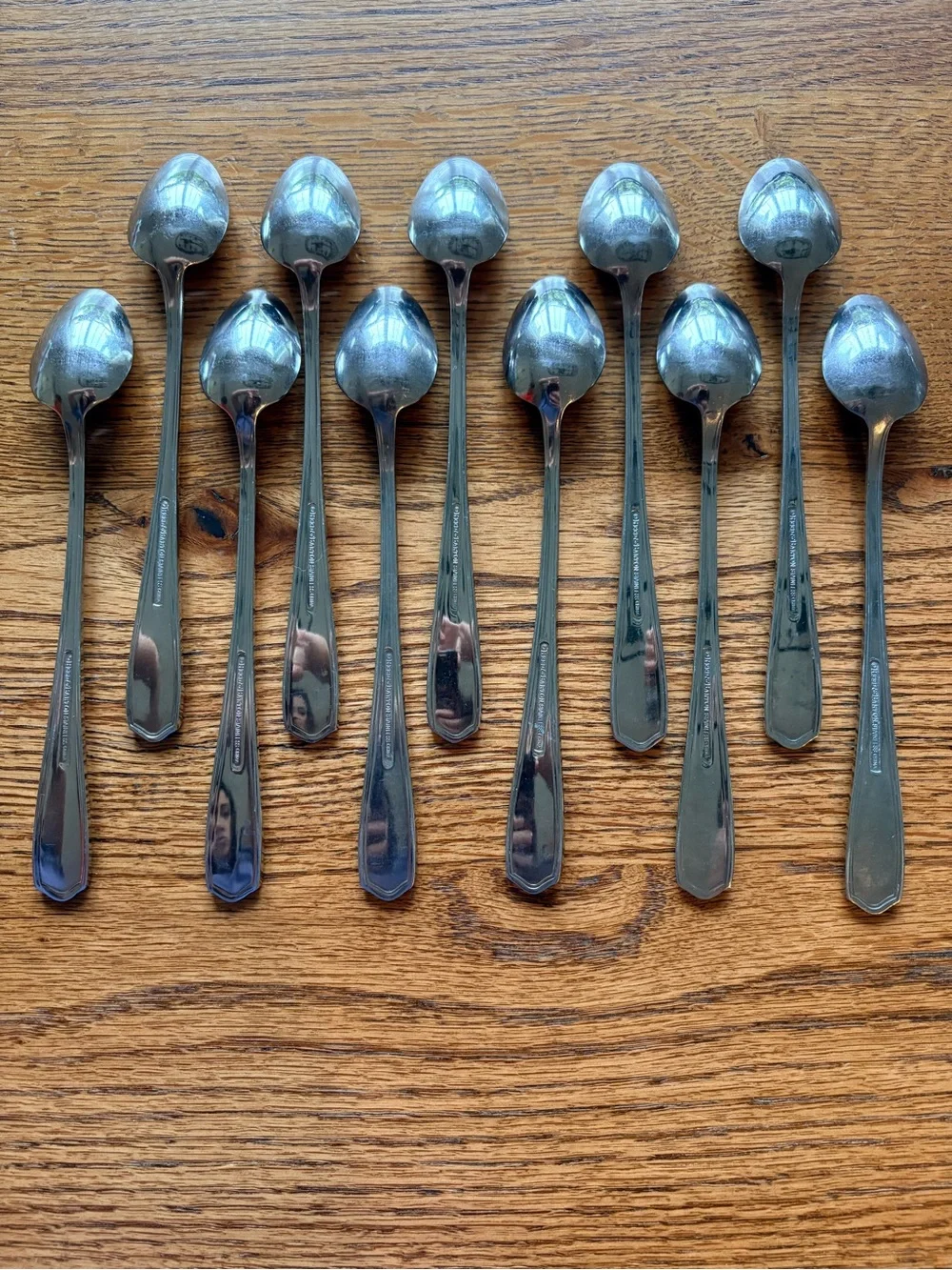 Reed & Barton Tarbor 11 iced tea spoons Stainless Steel- pre-loved